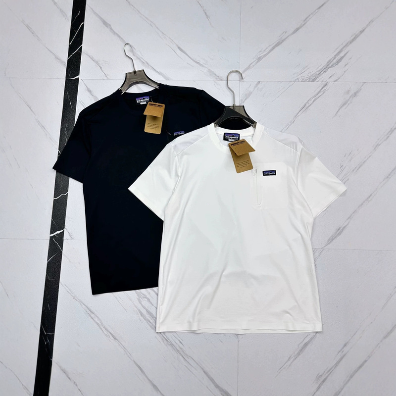 High Quality! Patagonia Casual Quick-Dry Couple's Short-Sleeve T-Shirt, Versatile for Everyday Wear