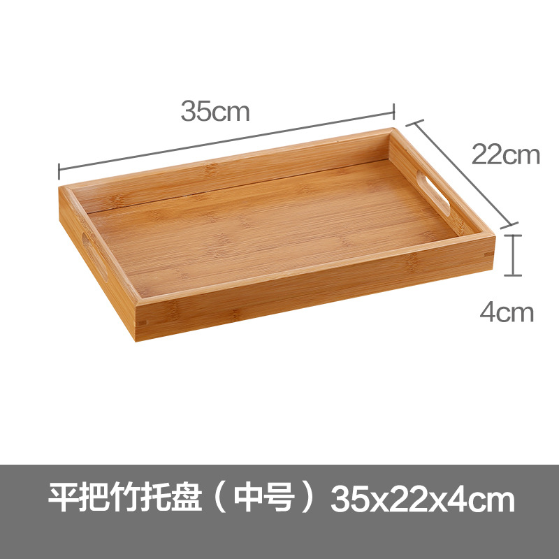 Paleta de productos de salón de belleza bandeja de madera bandeja de fruta de bambú bandeja de té de bambú bandeja de mezcla de aceite esencial rectangular