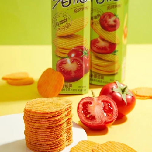 HaoLiYou Potato Wish Potato Chips 104g/97g*20 Non-Fried Potato Wish Honey Milk Flavor Snack Wholesale Full Carton