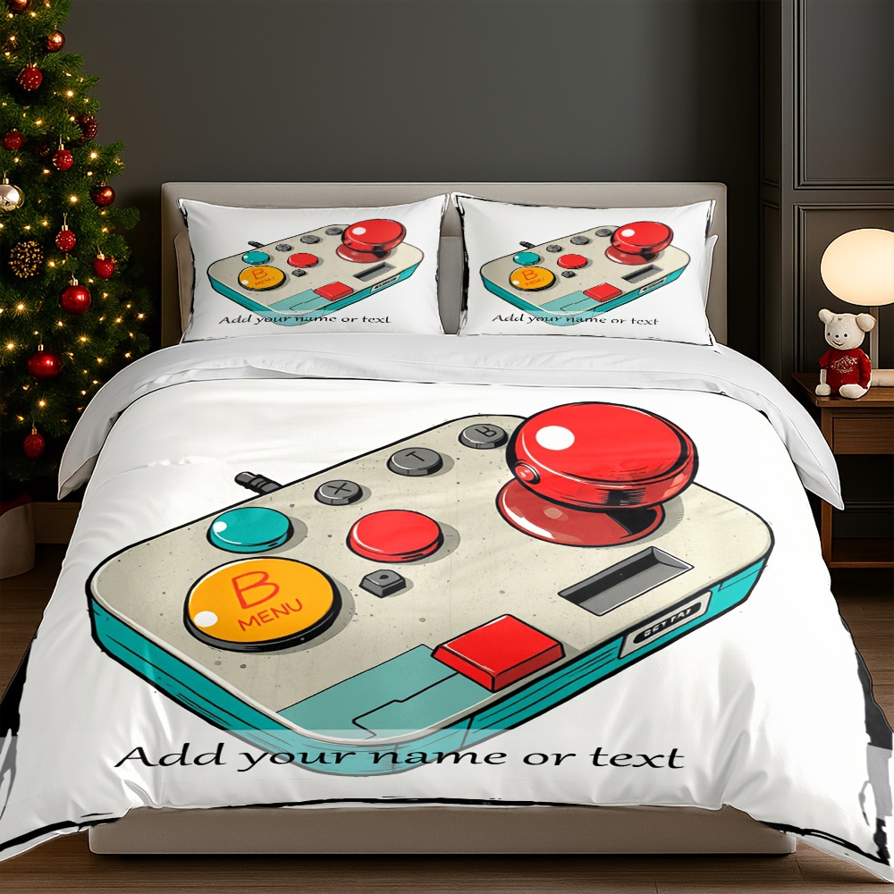 Textil doméstico transfronterizo molienda digital impresión quilt kit mango de juego fuente de fábrica graffiti llevar TEMU / JIT