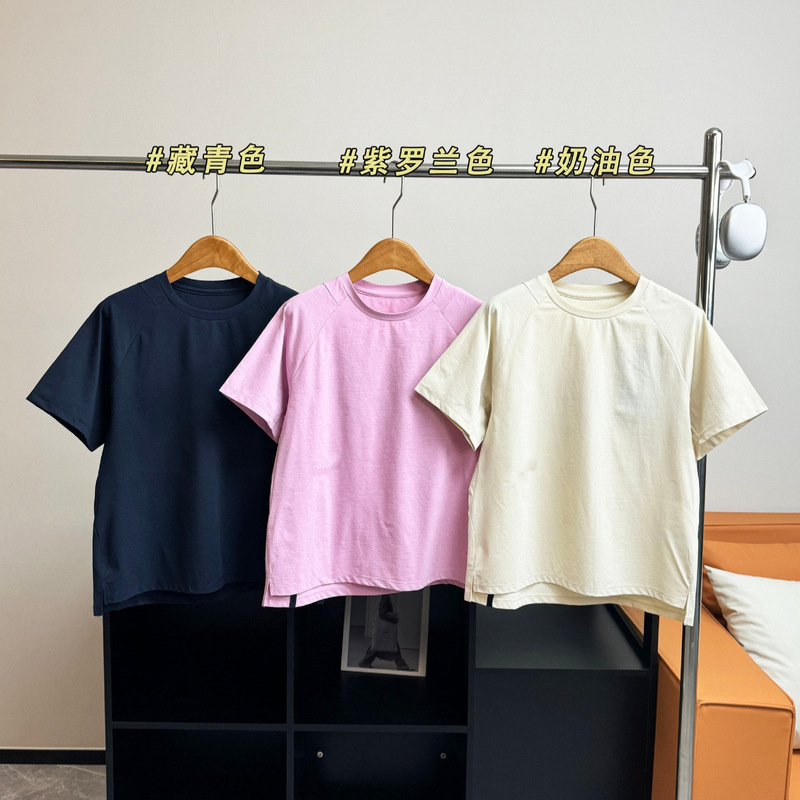 1284 Dijia's New Summer Style Outdoor Sports and Leisure Back-Printed Cool Quick-Drying Women's Round Neck Short-Sleeved T-Shirt