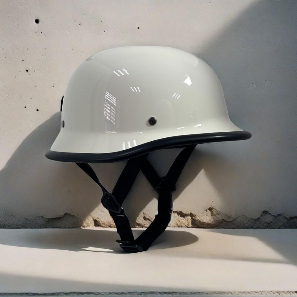 Cruise helmet, 3C certified helmet, motorcycle helmet, cap-style helmet, motorcycle steel helmet, Red half helmet, retro soldier helmet
