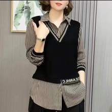 衬衣中年女装妈妈装衬衫春夏装中老年女上衣宽松衬衫胖妈妈装夏装