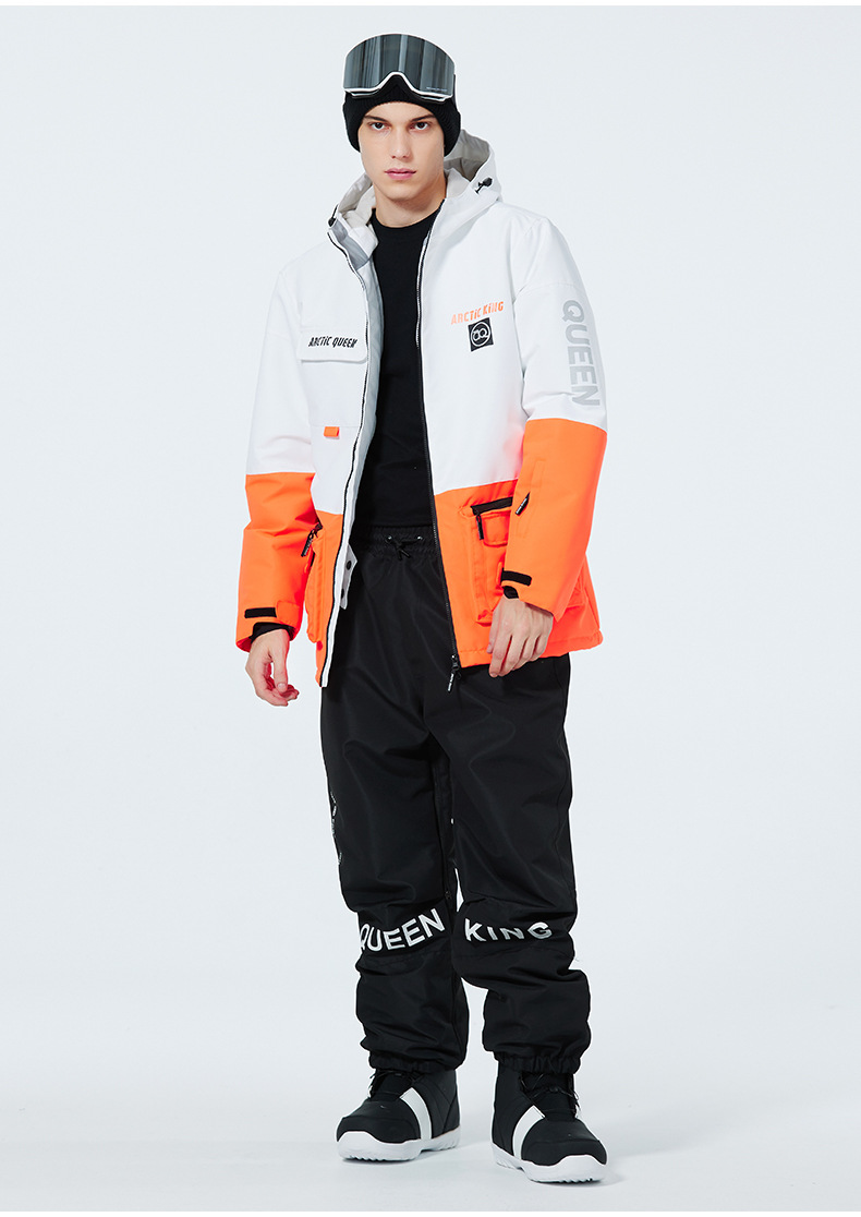 Men's Clothing Ski suit set for men and women couples warm and thick ski suit set single board double board ski suit_viptrois.com
