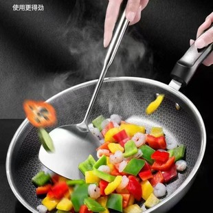 Aiko Bear Antibacterial Stainless Steel Stir-frying Shovel with Long Handle Stir-frying Shovel Kitchen Utensils and Cooks Special Stir-frying Spoon
