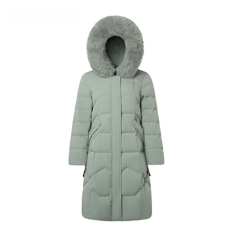 2025女装千仞岗女士狐狸毛领加厚高端上档次中长款羽绒服甜美韩版