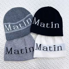 秋冬の新型matinニット帽アウトドア防寒保温毛糸帽カップルの冷帽スターと同じ帽子の男女