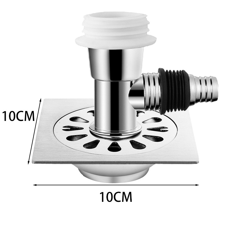 스테인레스 스틸 바닥 배수구 + 포지티브 티