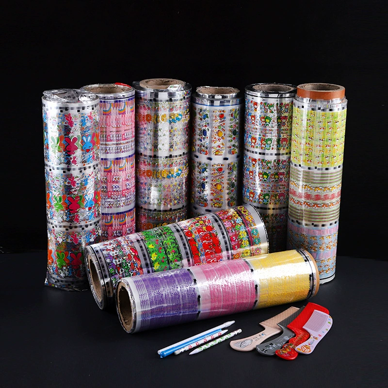 Пленка для термотрансферной печати на заказ для канцелярских товаров из ПП/АБС, пленка для печати на пластиковых корпусах ручек, пленка для лазерной печати с алюминиевым покрытием для цветочных узоров