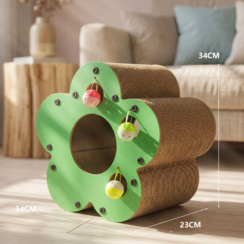 Flores para gatos placa de agarre resistente al desgaste no descascar gato nido todo en uno afilador de garras juguete para gatos auto-hi alivio de aburrimiento vertical gato escalada marco