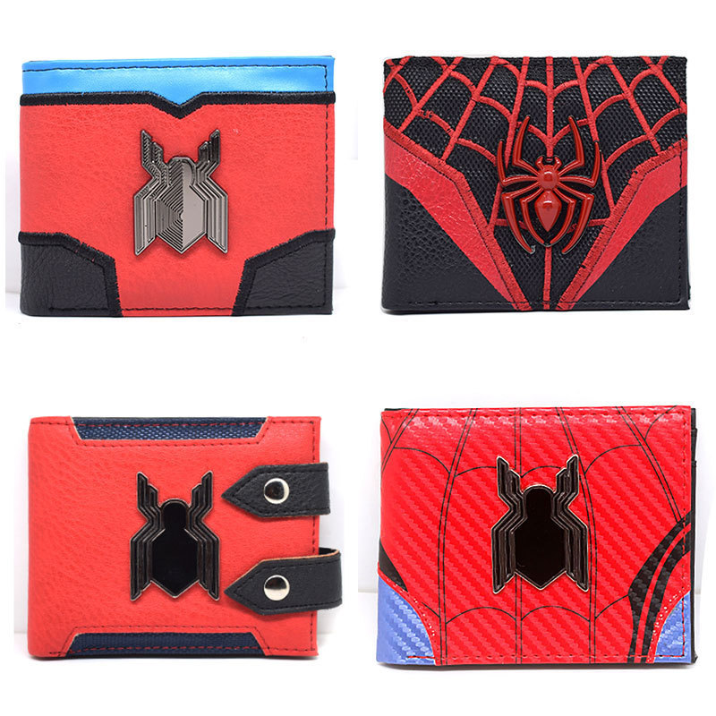 Cartoon Hero Character Surrounding Spider Men's Wallet Teenager Universal Simple Short Two-fold Wallet Wallet Cartoon Hero Character Surrounding Spider Men's Wallet Teenager Universal Simple Short Two-fold Wallet Wallet