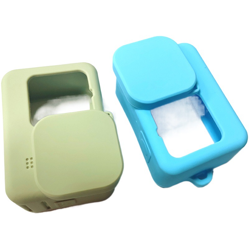 Funda de silicona adecuada para cámara gopro9101112, funda protectora para cámara deportiva, funda para accesorios de cubierta de lente, anticaídas