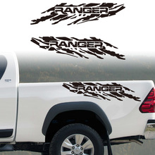 跨境外贸车贴皮卡车侧面条纹车身贴用于福TE游侠个性车身贴纸拉花