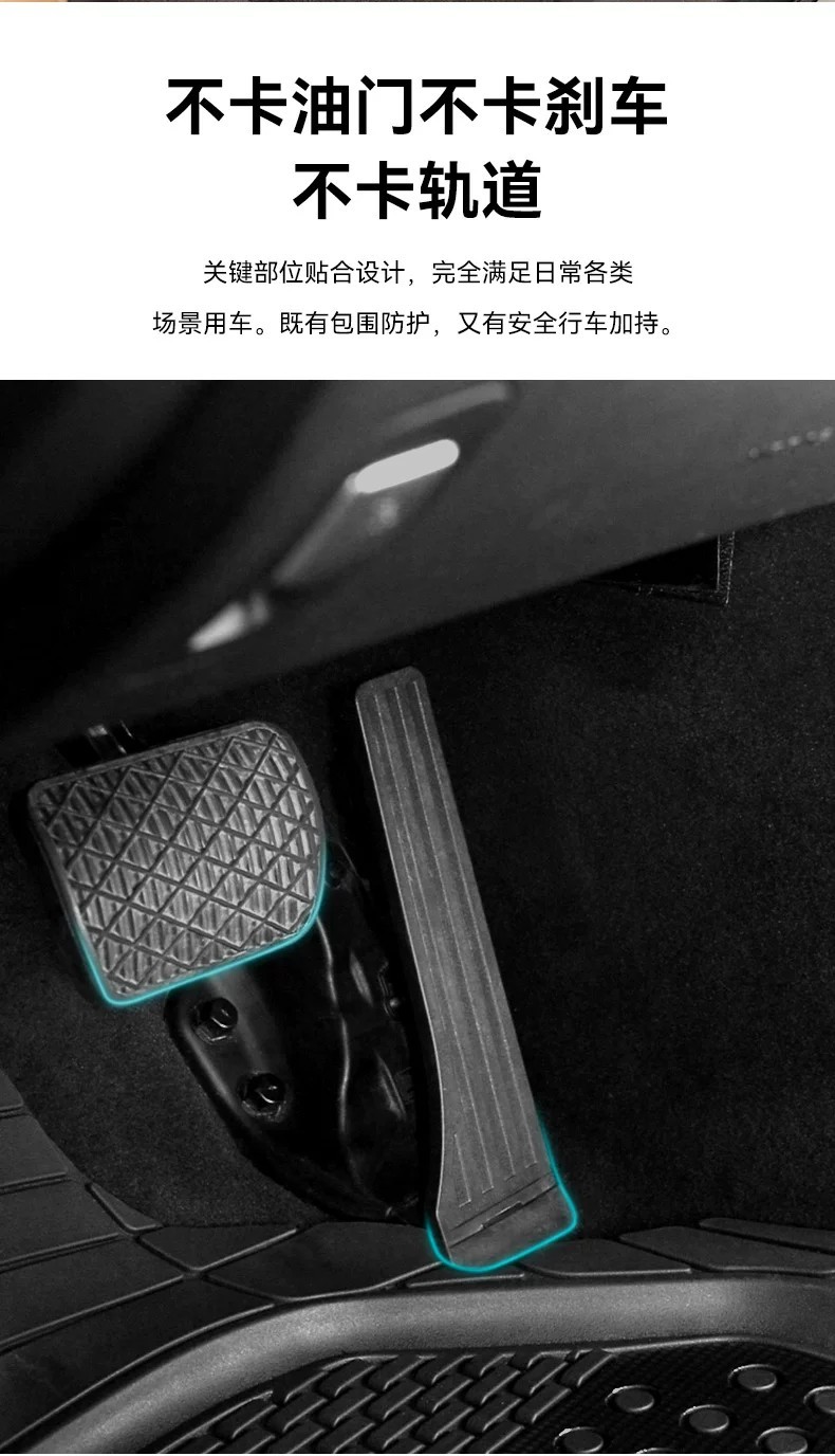 New universal car floor mat for the driver's side, waterproof, non-slip, dirt-resistant, cuttable silicone carpet-style mat
