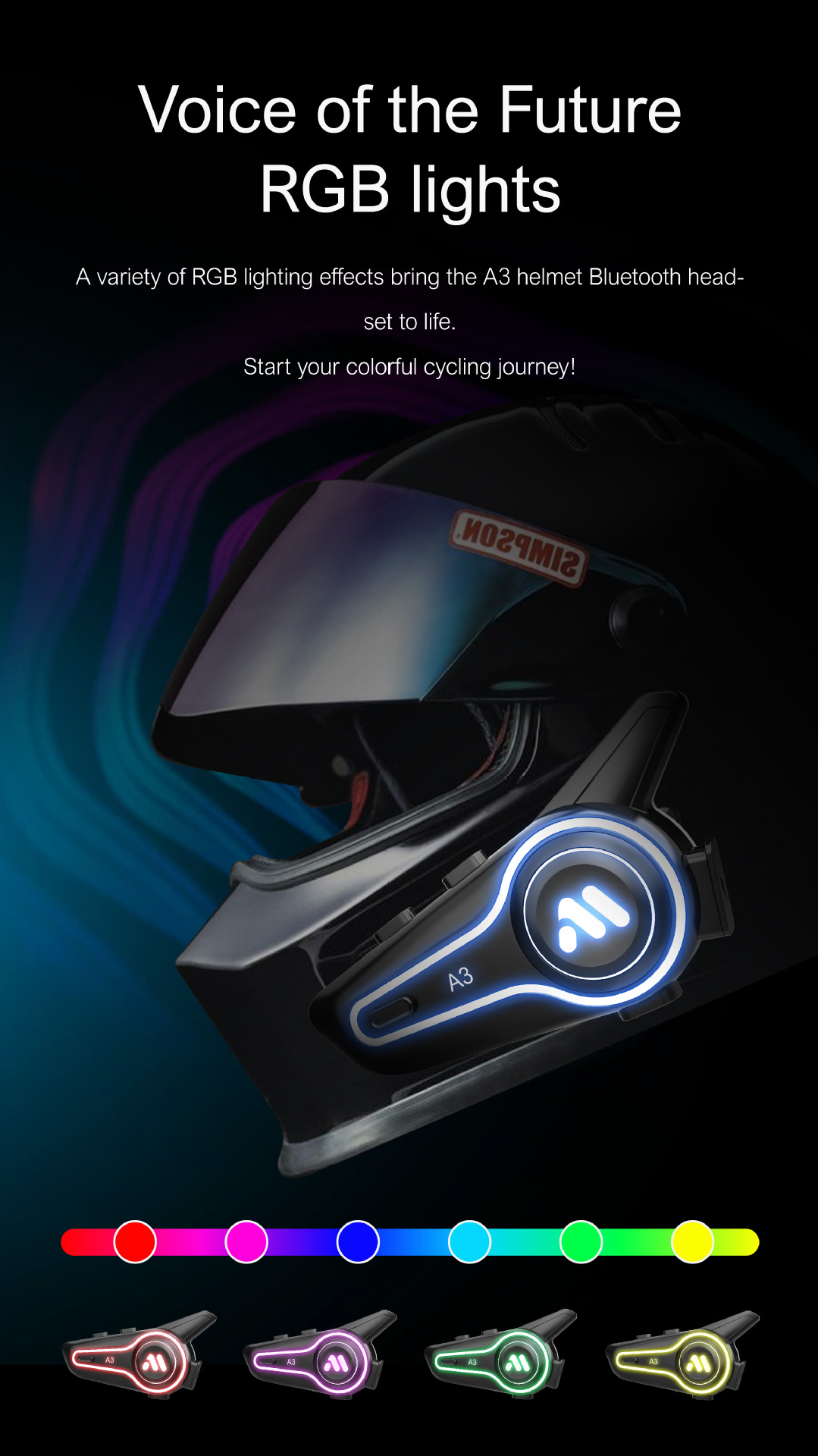 Motorcycle Helmet Bluetooth Headset with Rider Intercom, Full/Half Helmet, Long Battery Life, Voice, Waterproof, Ultra-Long Battery Life, New Model