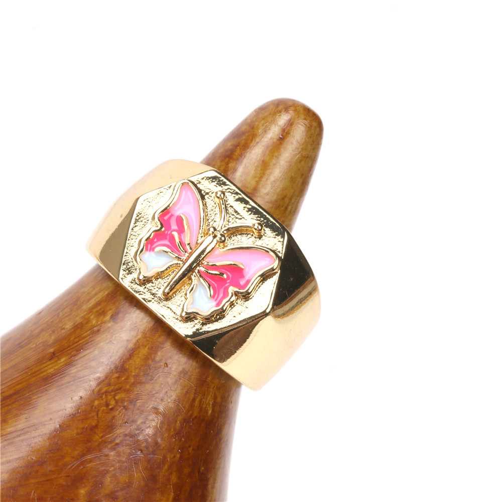 Wholesale Jewelry Butterfly-shaped Open Copper Ring Nihaojewelry display picture 9