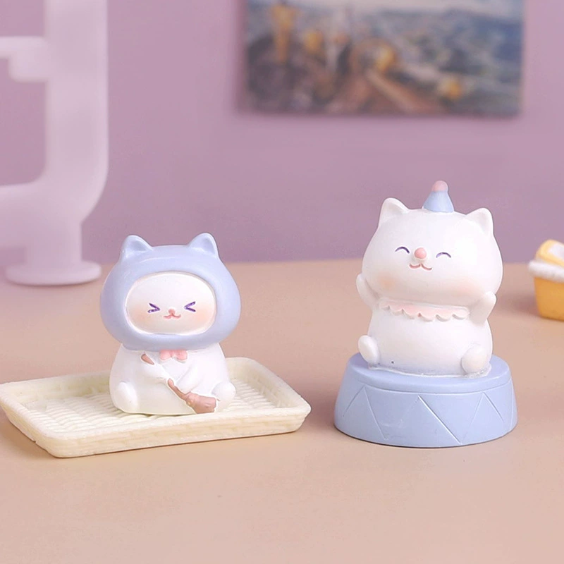 Cute minifigure, small table toy, cat, Birthday gift