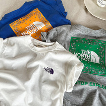 纯棉儿童短袖T恤衫夏2025新款时尚潮牌百搭休闲可爱男女童上衣服