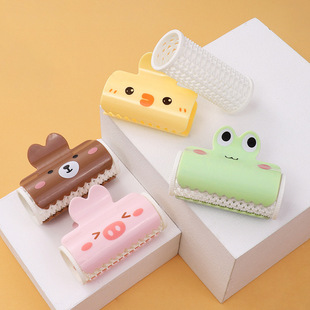 Cute Cartoon Hair Roller Air Bangs Curler Fixed Fluffy Sleeping Styling Hair Plastic Curls