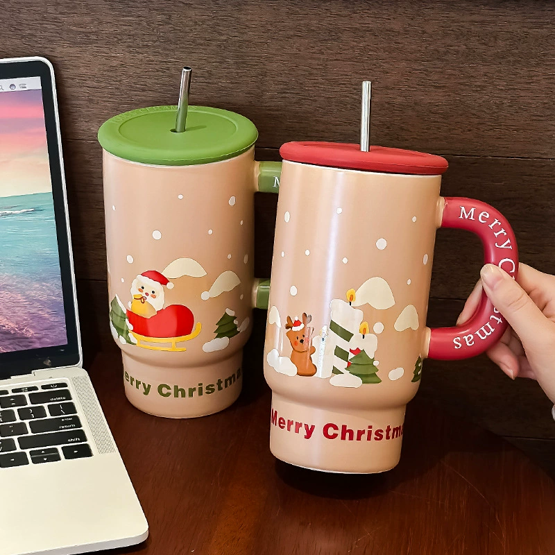 Christmas capacious ceramic creative cute glass, Birthday gift, for beloved