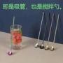 搅拌加长两用一次性吸管勺