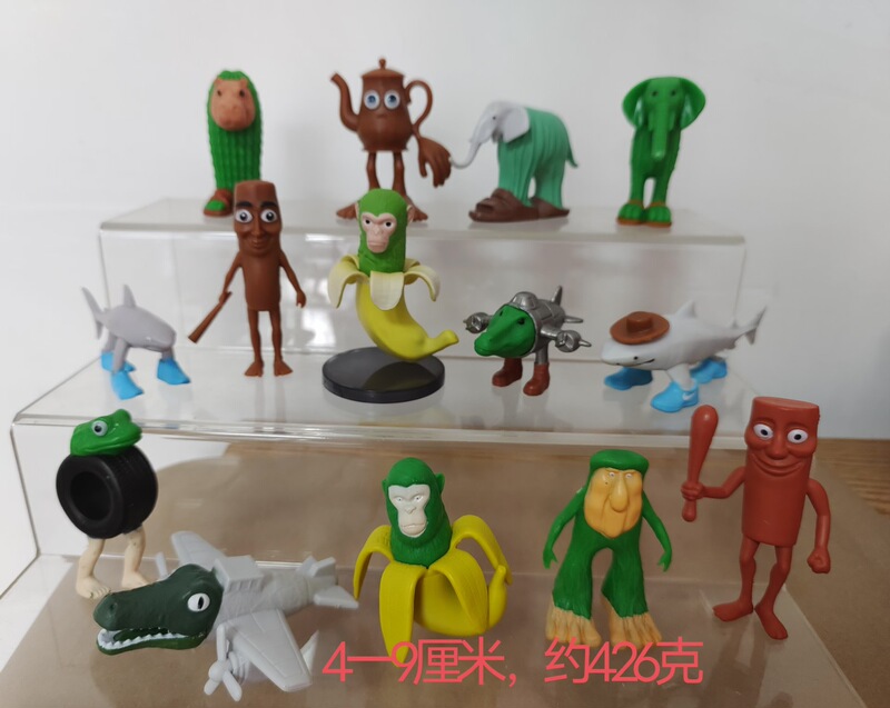国境を越えた新製品外国AI山海経フィギュア通通木棒人トララ靴を履いたサメ人形モデル|undefined