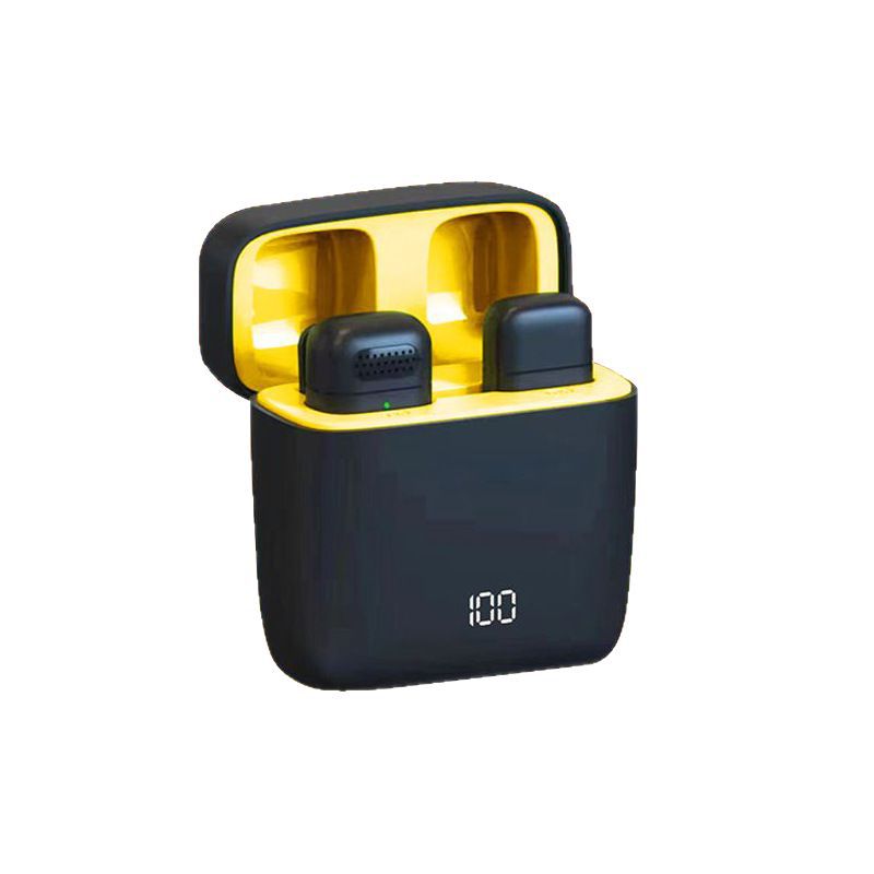 K6 inteligente ruido inalámbrico collar clip micrófono con cargador de alta definición grabación de audio diseño portátil