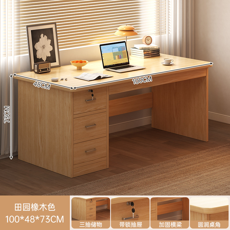 Escritorio de escritorio de computadora escritorio doméstico escritorio moderno simple escritorio con cajón escritorio de escritorio dormitorio estudiantil escritorio