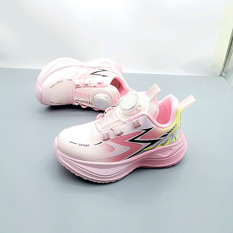 28-32 Zapatos deportivos de algodón con superficie de cuero para hombres, zapatos para niños, zapatos para niños, zapatos para niños y niñas