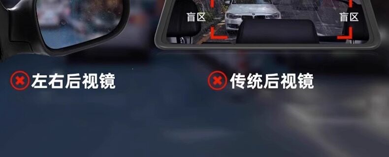 Suitable for modern full-screen dashcam 2026 new model, no wiring required, dual front and rear camera with streaming video