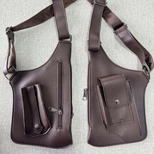 工厂胸包新款男士复古背包腋下多功能单肩包户外运动马甲包手机包