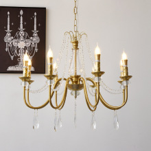 轻奢水晶吊灯2025年新款法式客厅灯简约创意个性蜡烛卧室餐厅吊灯