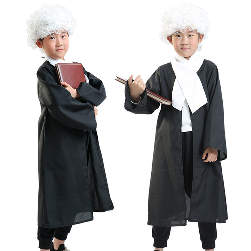 Halloween children's lawyer costume performance costume COS professional play judge costume campus performance costume