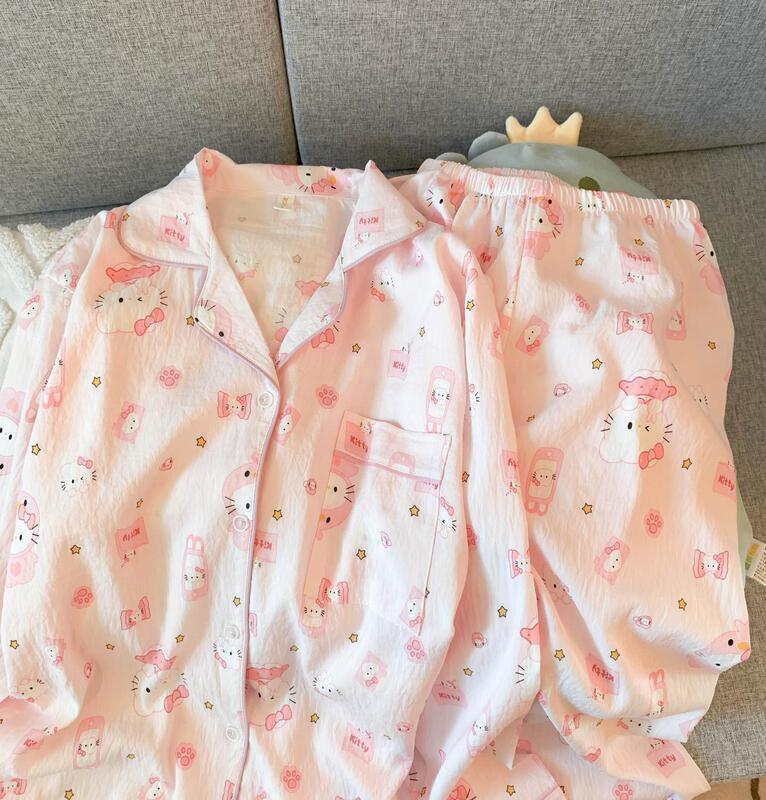 外国貿易クロスボーダー卸売クラウドコットン長袖ズボン 120 グラムパジャマ女性のための Xiaoxin 外で着用できるラペルカーディガンホーム服|undefined