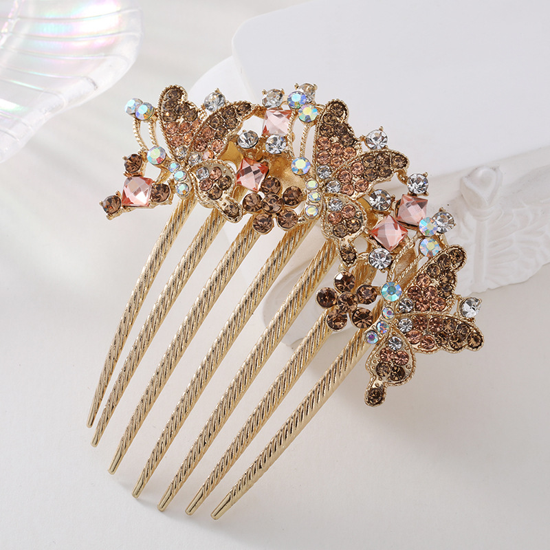 Insert comb hair accessories, coil hair, elegant phoenix hair card, rhinestone mother headwear, large vintage hair comb accessories, female