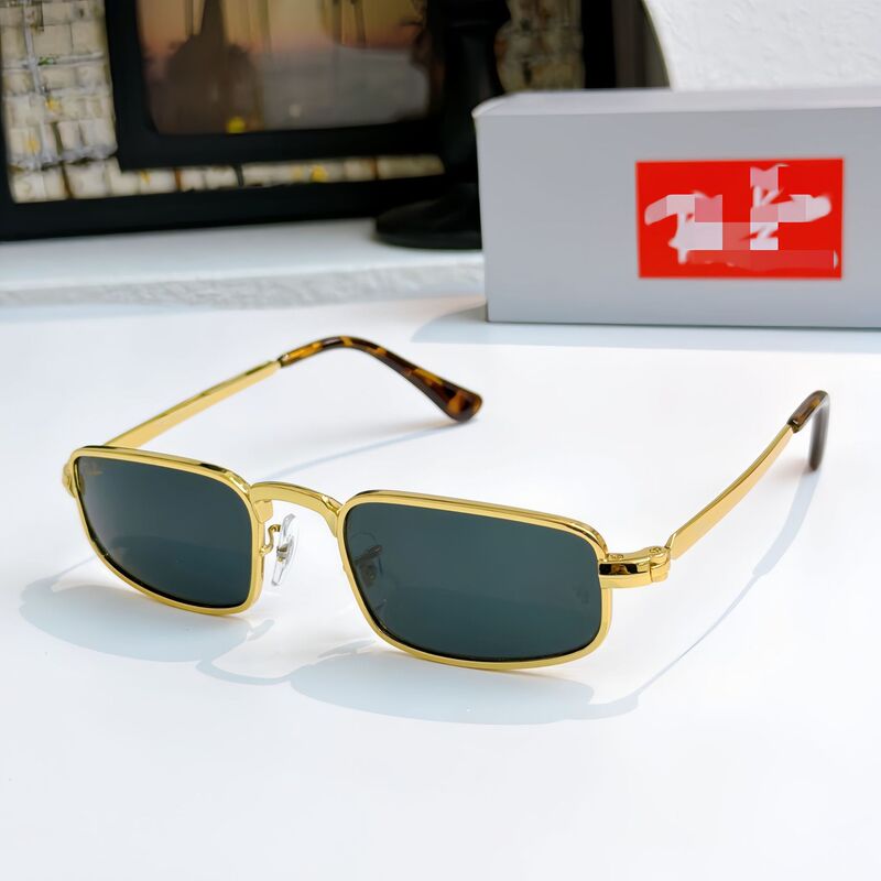 Leijia's new stylish unisex small square frame driving sunglasses, high-end sunglasses with double-bridge geometric design