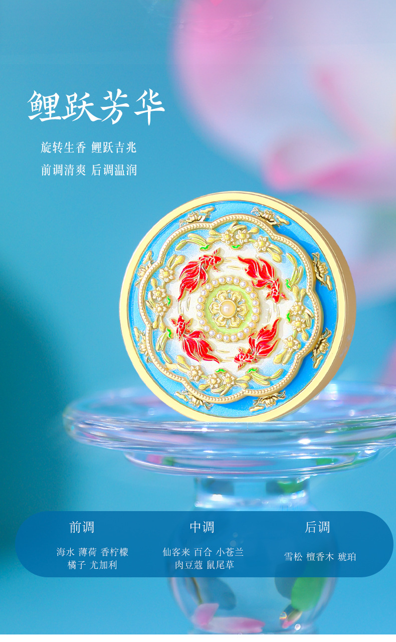 Lily Story Car Fragrance New Release: Forbidden City Collaboration Solid Car Fragrance Vent Diffuser