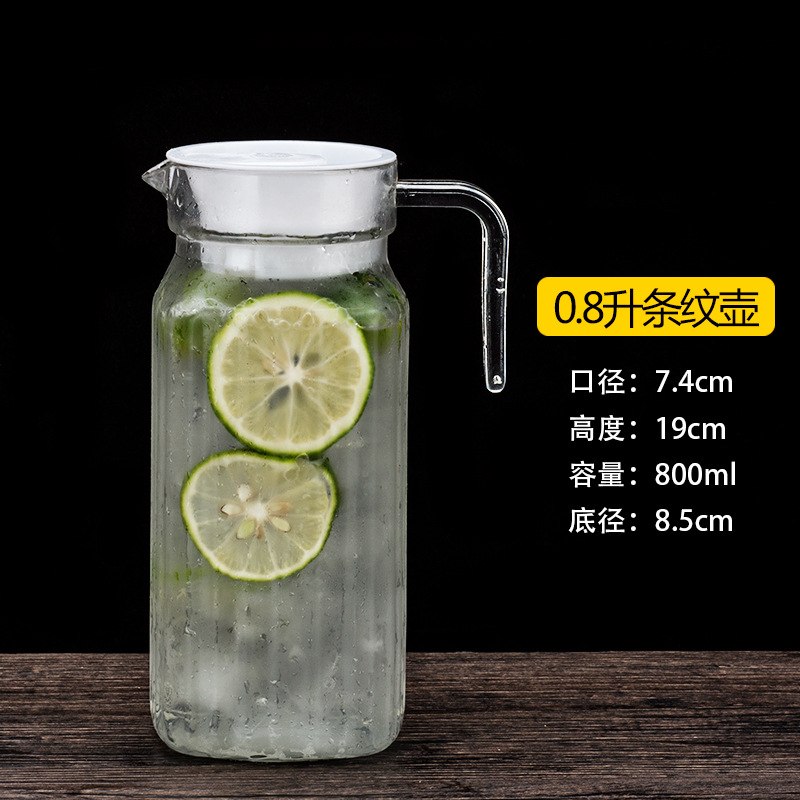 PC acrílico hervidor de agua fría hervidor de agua fría hervidor de plástico doméstico resistente a altas temperaturas bar restaurante hervidor de jugo de gran capacidad