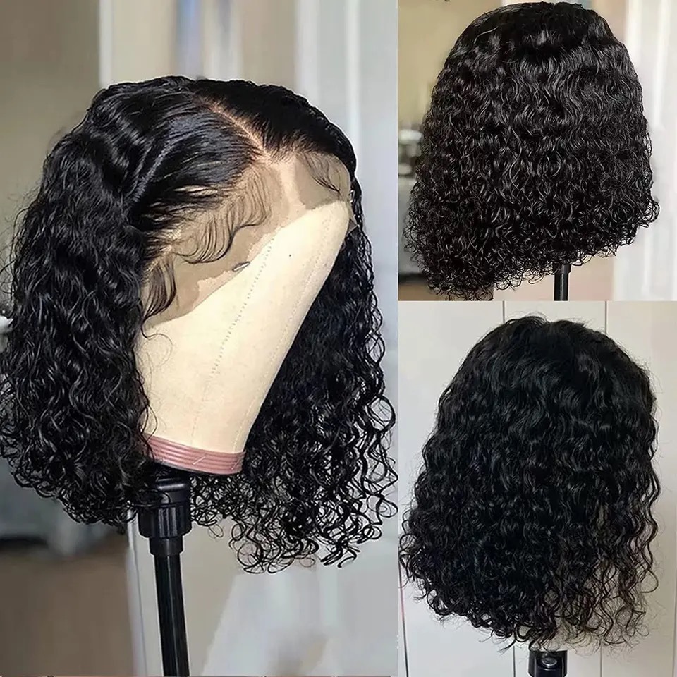 Ex pelucas de encaje mujeres negras europeas y americanas venta caliente pelucas de cabello humano en stock