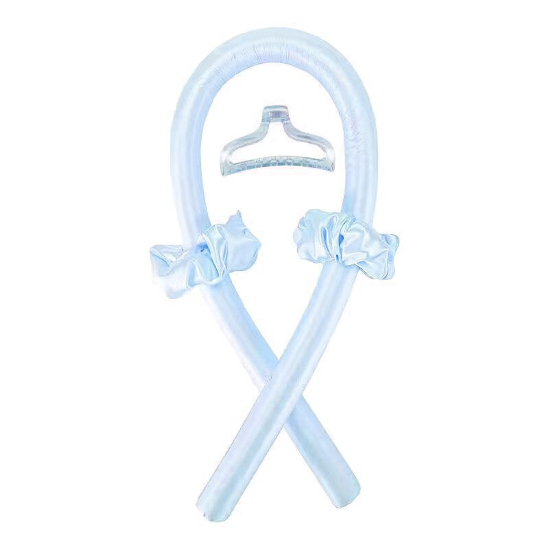 Traje de palo de pelo rizado azul