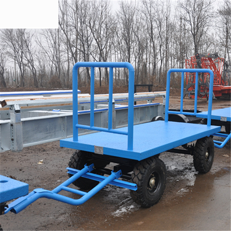 2吨位平板车  串联小平板拖车 2吨落刹牵引平板拖车 行李小拖车