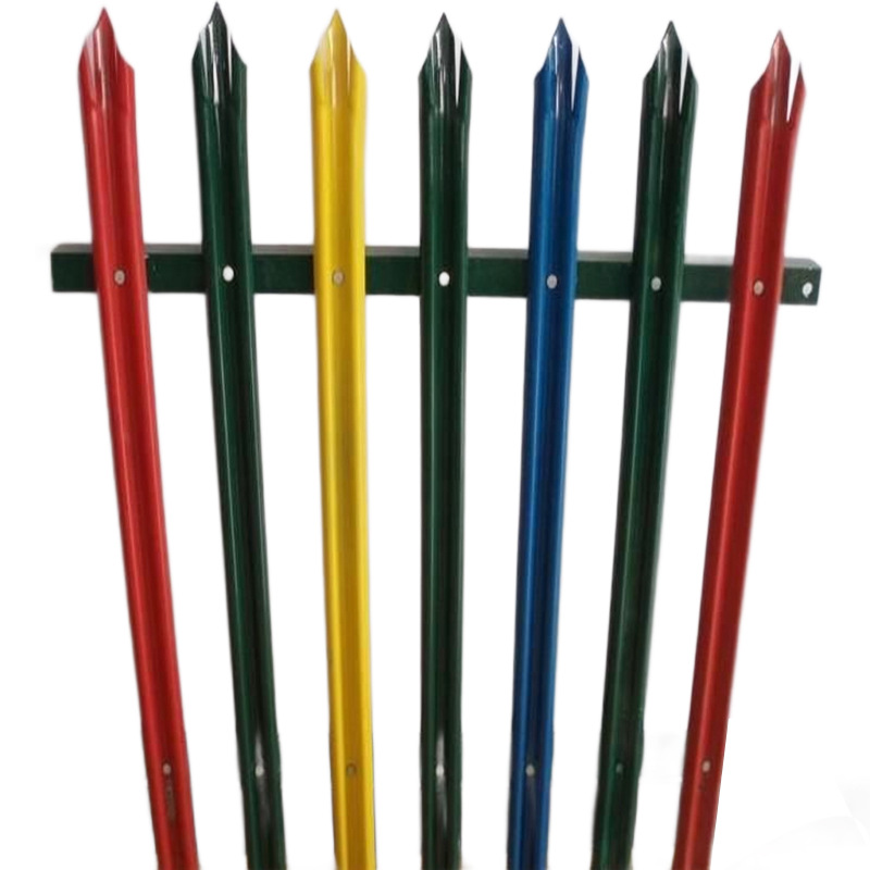 Barandilla de hierro forjado construcción de ingeniería villa comunitaria al aire libre decoración de seguridad barandilla de aislamiento galvanizado en caliente red de valla europea