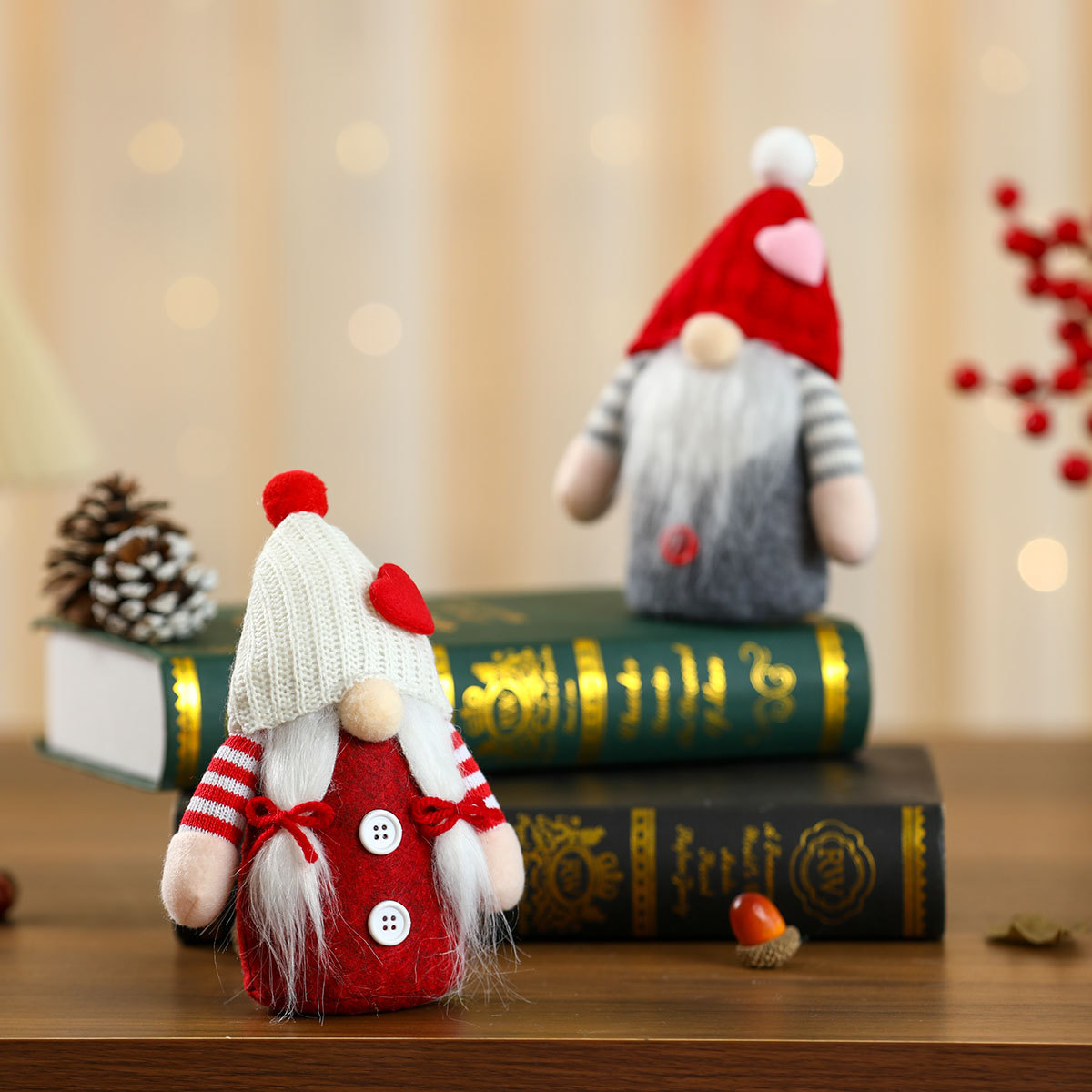 Nuevo día de San Valentín muñecas de amor muñecas sombreros de punto decoraciones de Navidad pequeños regalos pequeños adornos
