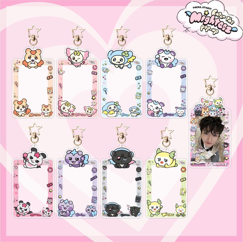 Mighteez Cartoon Card Photo Frame Keychain Small Card Storage Pendant Accessories Celebrity Merchandise Ateez Mighteez Cartoon Card Photo Frame Keychain Small Card Storage Pendant Accessories Celebrity Merchandise Ateez