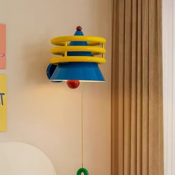 Memphis Niños Dormitorio Superior Habitación infantil creativa Feith lámpara de pared dopamina Yadoba sentido Gedi candelabrera pequeña