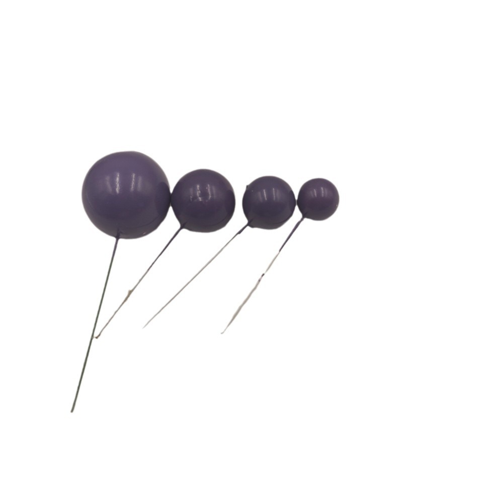 20个セットゴールドボールシルバーボールケーキ装饰的なプラグインゴールドビーズのベーキングケーキのアクセサリーケーキの装饰ボールカラー