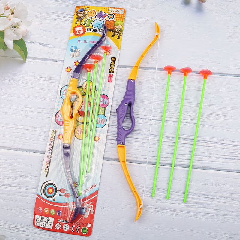 Children's bow and arrow toy shooting sports sucker boys and girls indoor and outdoor toy set night market stall toys wholesale