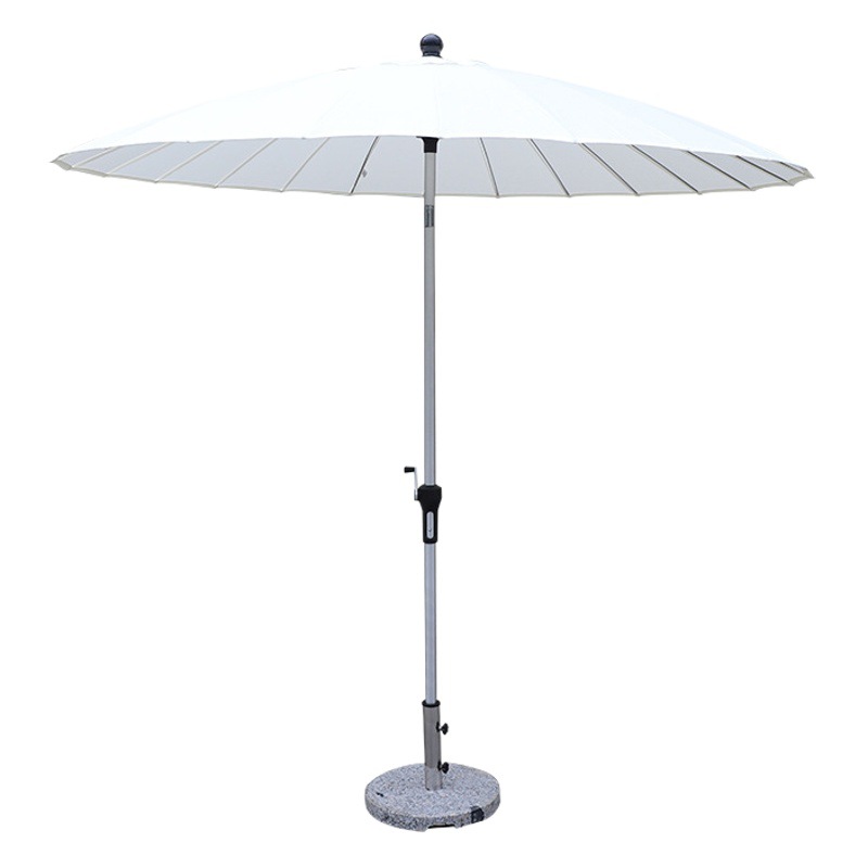 Outdoor Shanghai umbrella design mid-column umbrella outdoor garden courtyard terrace leisure umbrella B & B folding sunshade Hotel