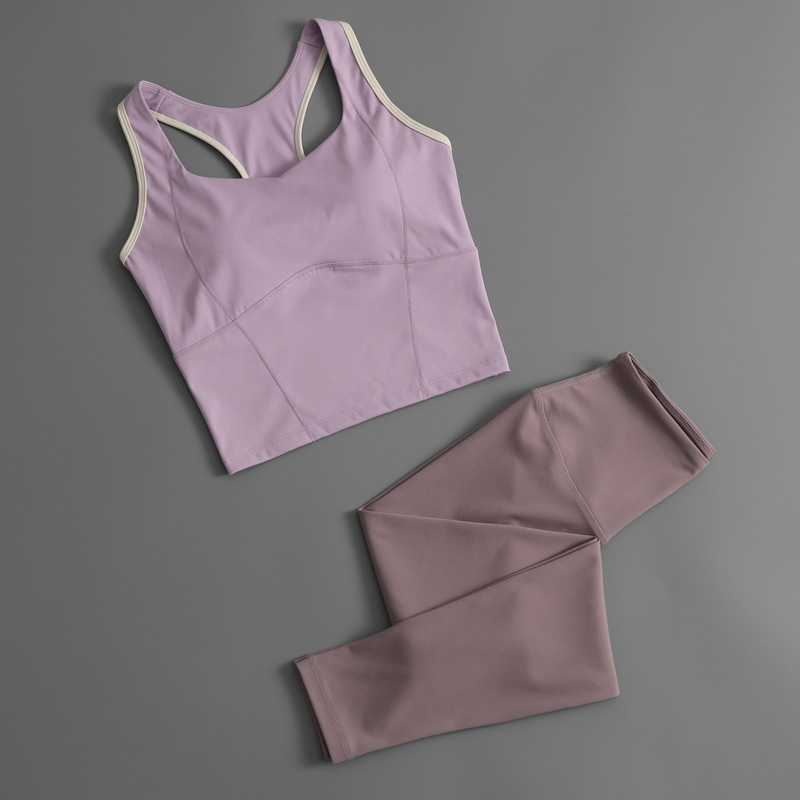 Advanced Yoga Underwear Riding Vest with Chest Pad Top Fitness Sports Trousers Running Training Clothes suit Women