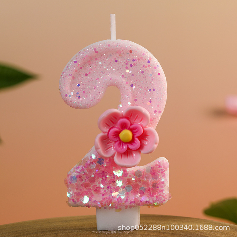 工場直販クロスボーダー DIY クリエイティブデジタル粘着粉末 0-9 キャンドル誕生日パーティーケーキデコレーションキャンドル|undefined